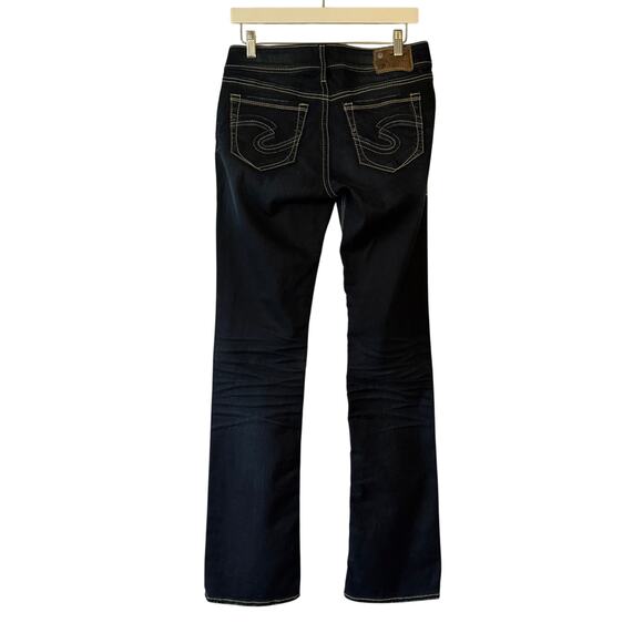 Silver Jeans Co Suki Mid Slim Bootcut Jeans W29 L35 Dark Wash Indigo - Picture 5 of 11